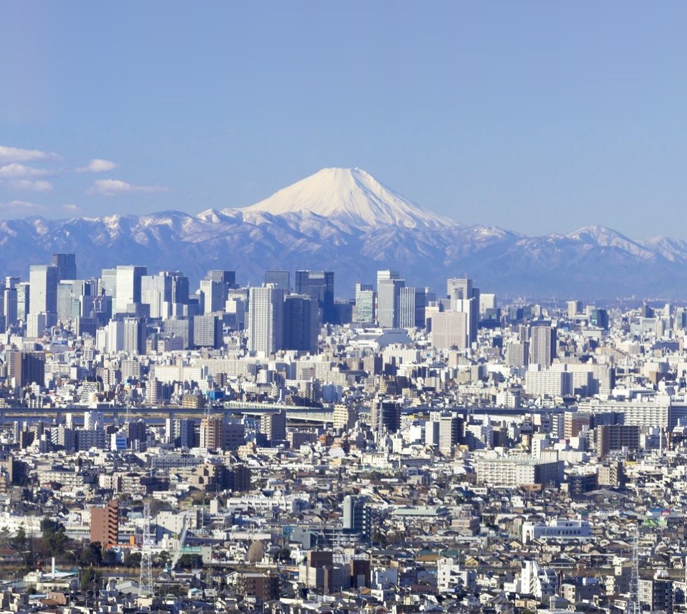 Tokyo skyline with Mount Fuji